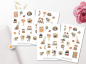 Preview: Mädchen Herbst Sticker Set